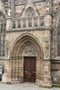 Portal entrance door St Sebalduskirche in Nuremberg